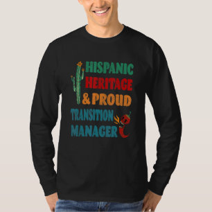 Hispanisches Erbe und stolzer Übergangsleiter T-Shirt