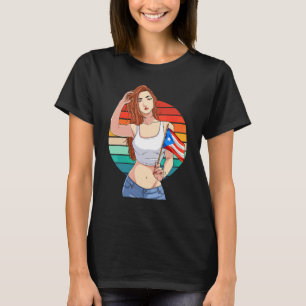 Hispanisches Mädchen Boricua Stolz puerto-ricanisc T-Shirt