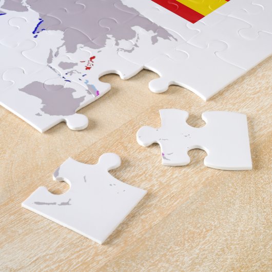HISPANITÄT Herkunft mit Landkarte. Puzzle (Seite)