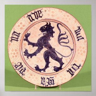 Hispano-Moreske-Schale, verzinnt Poster