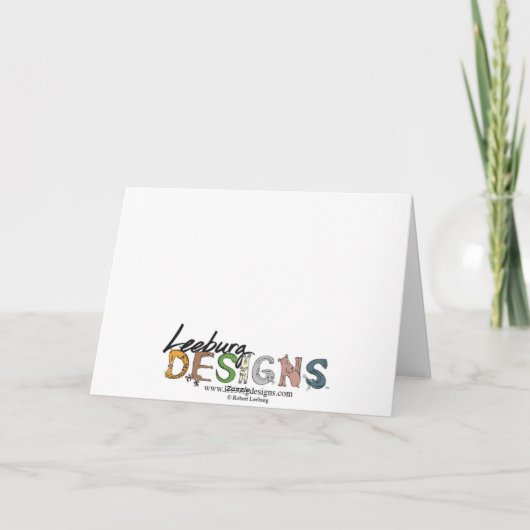 Hispferd Feiertagskarte (Rückseite)