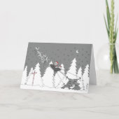 Hispferd Feiertagskarte (Vorderseite)