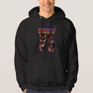 Hiss Cats Kittens Rock Music Cat Hiss 1 Hoodie