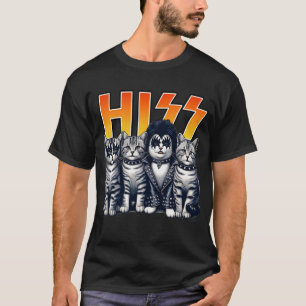 Hiss Cats Rock Kittens Rocking Music Cat Liebhaber T-Shirt