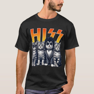 Hiss Cats Rock Kittens Rocking Music Cat Liebhaber T-Shirt