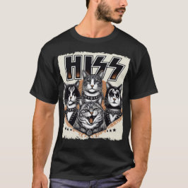 Hiss Cats Rock Kittens Rocking Music Cat Liebhaber T-Shirt