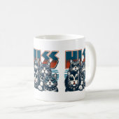 HISS Funny Cat Band Parody Cat Lovers & Pet Besitz Kaffeetasse (VorderseiteRechts)