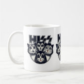 HISS Funny Cat Band Parody Cat Lovers & Pet Besitz Kaffeetasse (Links)