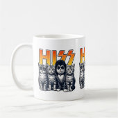 HISS Funny Cat Band Parody Cat Lovers & Pet Besitz Kaffeetasse (Links)