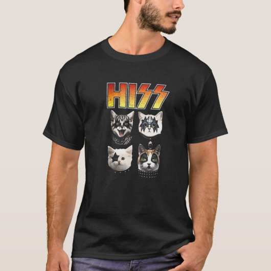 HISS Funny Cat Hiss Cat Lover Hiss Cat T-Shirt (Vorderseite)