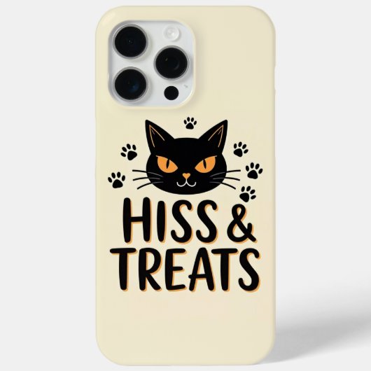 Hiss & Leckereien Black Cat Case-Mate iPhone Hülle (Rückseite)