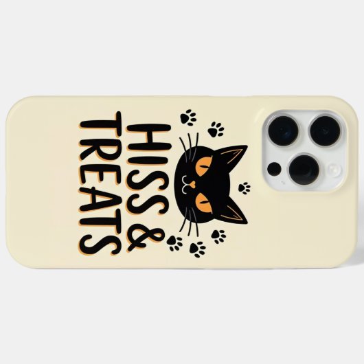 Hiss & Leckereien Black Cat Case-Mate iPhone Hülle (Rückseite (Horizontal))