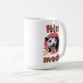 Hiss Mode Funny Opossum Hissing Kaffeetasse (VorderseiteRechts)