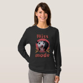 Hiss Mode Funny Opossum Hissing T-Shirt (Vorne ganz)