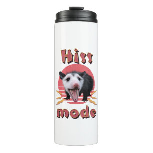 Hiss Mode Funny Opossum Hissing Thermosbecher