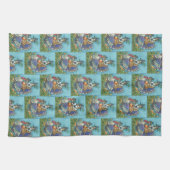 HISS N FITZ CAT, ERNTEDANK TÜRKEI KÜCHE TOWEL GESCHIRRTUCH (Horizontal)