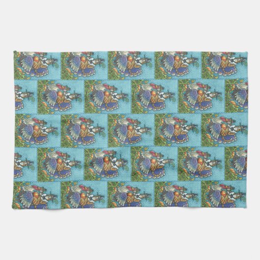 HISS N FITZ CAT, ERNTEDANK TÜRKEI KÜCHE TOWEL GESCHIRRTUCH (Horizontal)