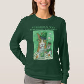 Hiss N Fitz Cat GREEN BIER LONG SLEEVE T SHIRT (Vorderseite)