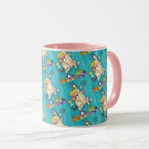 HISS N' FITZ CAT IM GEBURTSTAG ANZUG, CAKE & CANDL TASSE