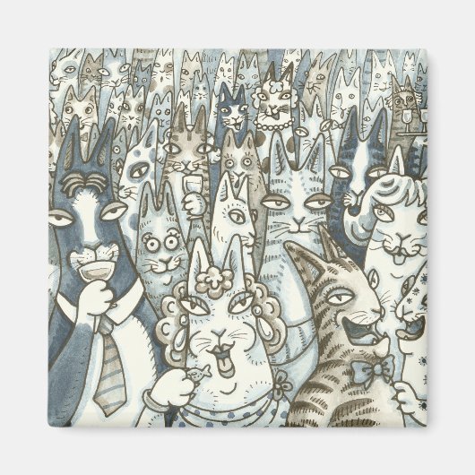 Hiss N' Fitz CAT PARTY MAGNET (Vorne)