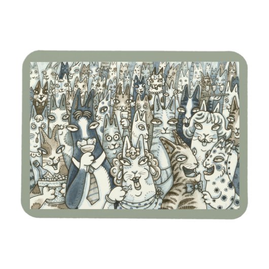 Hiss N' Fitz CAT PARTY MAGNET *Anpassen (Horizontal)