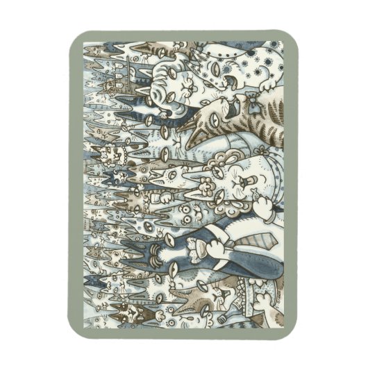 Hiss N' Fitz CAT PARTY MAGNET *Anpassen (Vertikal)