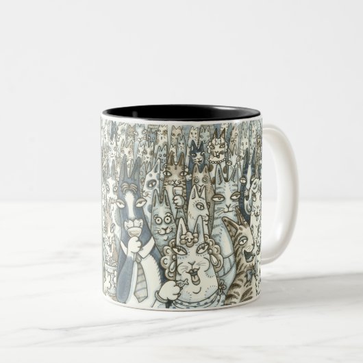 Hiss N' Fitz CAT PARTY TASSE (VorderseiteRechts)