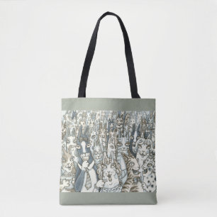 Hiss N' Fitz CAT PARTY TOTE BAG Tasche