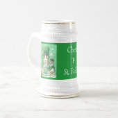 Hiss N' Fitz Cat Rat ST. PATRICK'S DAY BIER STEIN Bierglas (Vorderseite Links)