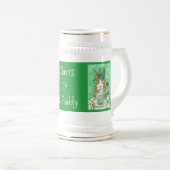 Hiss N' Fitz Cat Rat ST. PATRICK'S DAY BIER STEIN Bierglas (VorderseiteRechts)