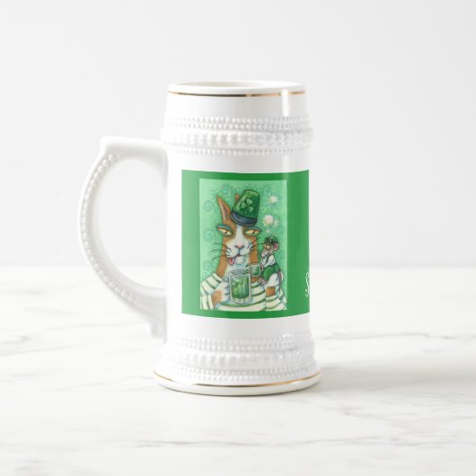 Hiss N' Fitz Cat Rat ST. PATRICK'S DAY BIER STEIN Bierglas (Links)