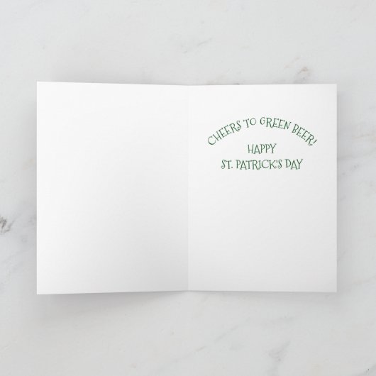 Hiss N' Fitz Cat ST. PATRICK'S DAY NOTE CARD LGE Karte (Innenseite)