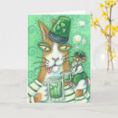 Hiss N' Fitz Cat ST. PATRICK'S DAY NOTE CARD LGE Karte (Gelbe Blume)