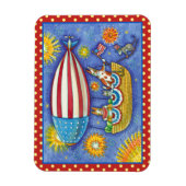 HISS N' FITZ CATS 4TH JULY ZEPPELIN Funny Magne Magnet (Vertikal)