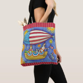 HISS N' FITZ CATS 4TH JULY ZEPPELIN Funny Tasche (Von Nahem)