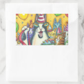 Hiss N' Fitz Cats BIRTHDAY STICKERS Rectangle (Tasche)