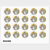 Hiss N' Fitz Cats BIRTHDAY STICKERS Runde (Blatt)