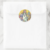 Hiss N' Fitz Cats BIRTHDAY STICKERS Runde (Tasche)