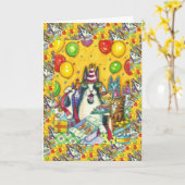 HISS N' FITZ CATS, KITTENS, MIK, FUNNY BIRTHDAY KARTE (Gelbe Blume)