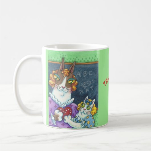 Hiss N' Fitz Cats LEACHERS PET-TASSE anpassen Kaffeetasse (Links)
