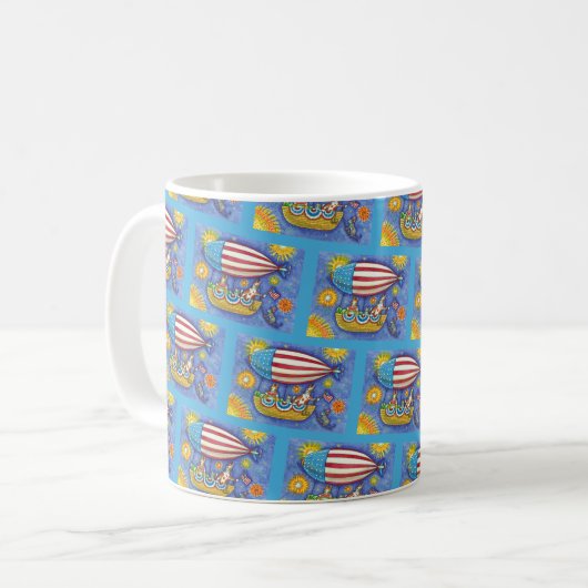 HISS N' FITZ CATS & MOUSE IM 4. JULI ZEPPELIN KAFFEETASSE (Vorderseite Links)