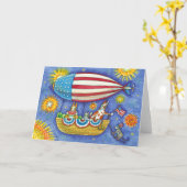 HISS N' FITZ CATS & MOUSE IM 4. JULI ZEPPELIN KARTE (Gelbe Blume)