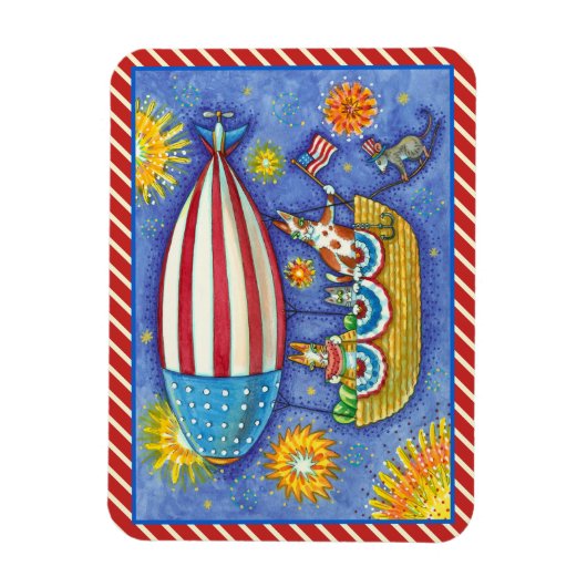 HISS N' FITZ CATS & MOUSE IM 4. JULI ZEPPELIN MAGNET (Vertikal)