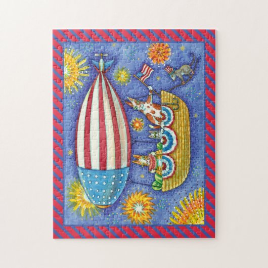 HISS N' FITZ CATS & MOUSE IM 4. JULI ZEPPELIN PUZZLE (Vertikal)