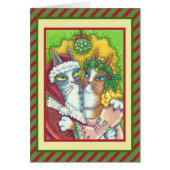 HISS N' FITZ CATS, SANTA CHRISTMAS GREETING CARD V (Vorne)