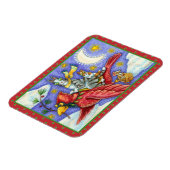 HISS N' FITZ FUNNY CATS, GIANT CHRISTMAS KARDINAL MAGNET (Linke Seite)
