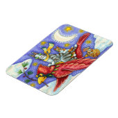 HISS N' FITZ FUNNY CATS, GIANT CHRISTMAS KARDINAL MAGNET (Linke Seite)