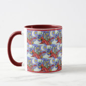 HISS N' FITZ FUNNY CATS, GIANT CHRISTMAS KARDINAL TASSE (Links)