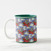 HISS N' FITZ FUNNY CATS, GIANT CHRISTMAS KARDINAL ZWEIFARBIGE TASSE (Links)
