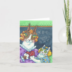 Hiss N' Fitz Katze LEHRER-VALENTINSKARTE Feiertagskarte